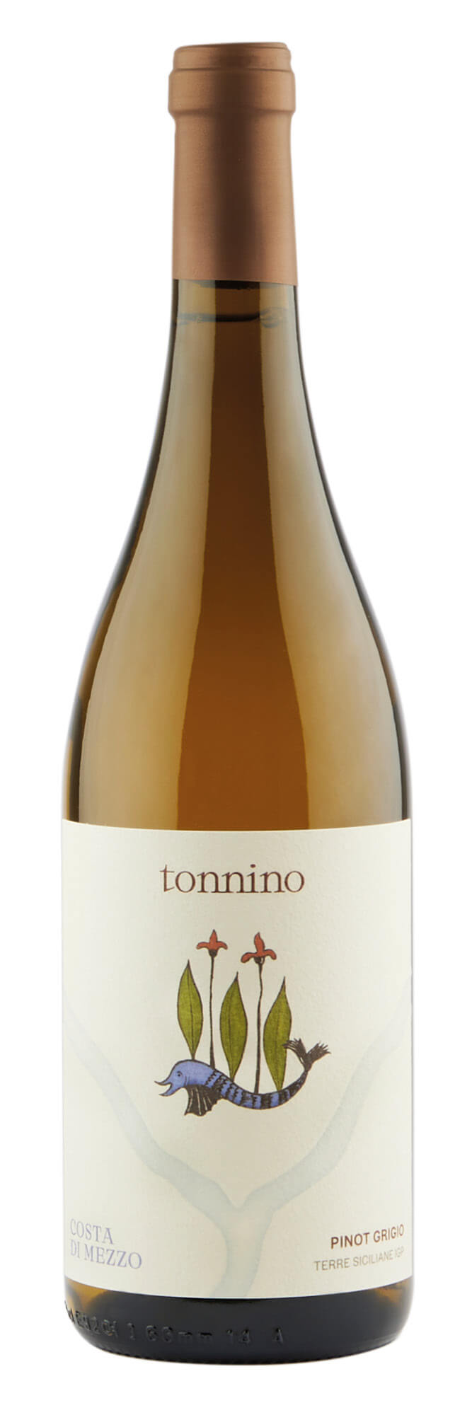Tonnino Costa di Mezzo Pinot Grigio, Terre Siciliane IGP, Bio