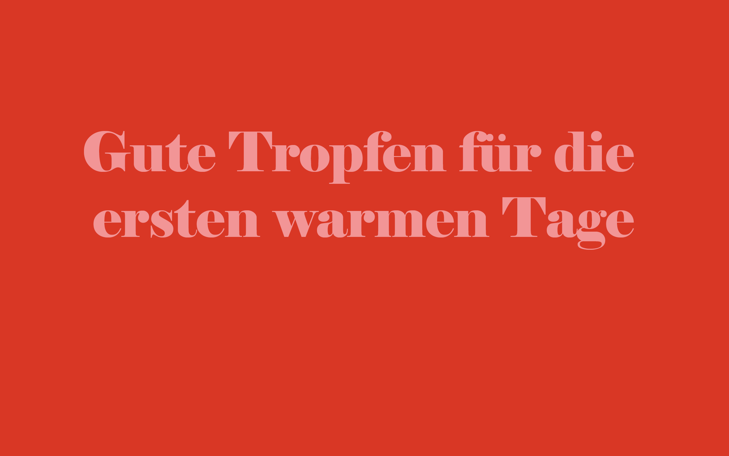 Weinprobe am 7. Mai 2026 - Gute Tropfen für die ersten warmen Tage