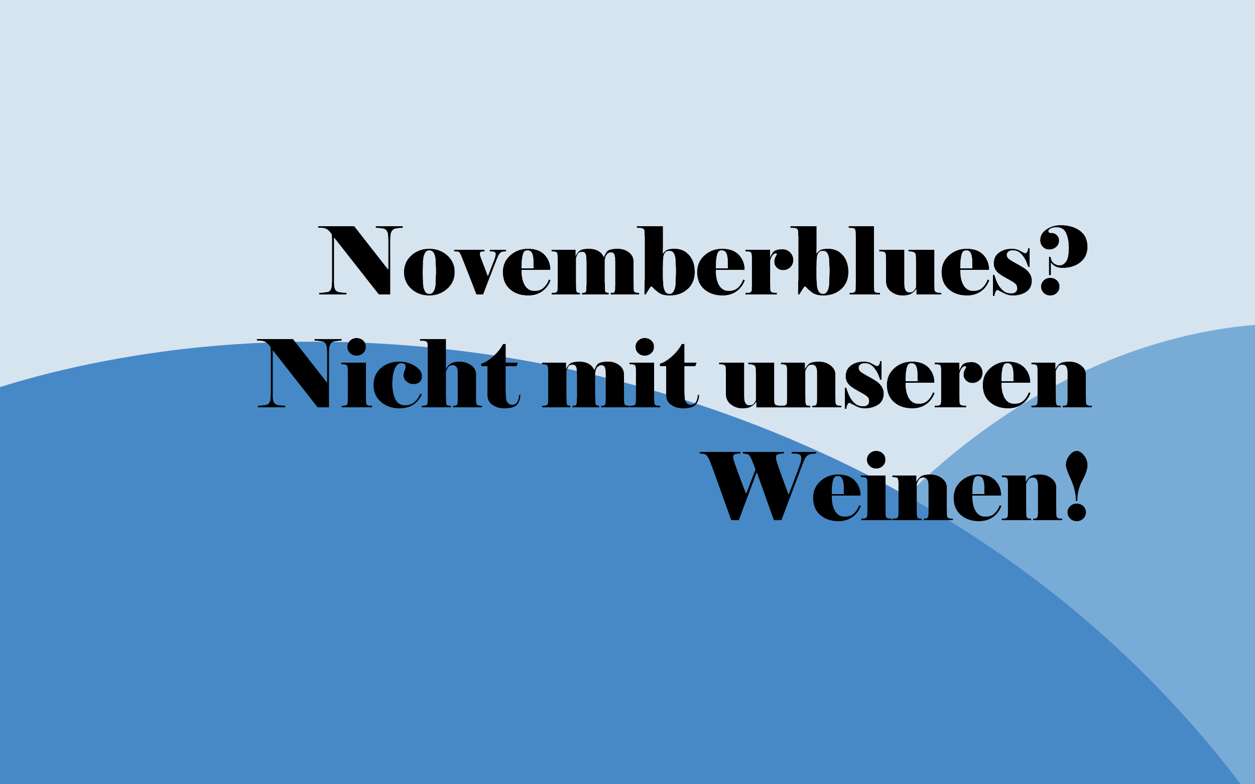 Weinprobe am 7. November 2025 - Novemberblues? Nicht mit unseren Weinen!